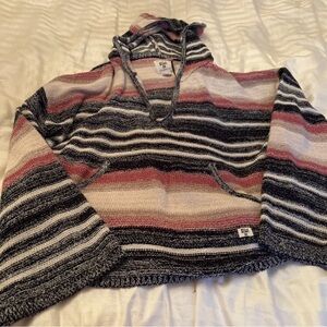 Billabong Multicolor Striped V-Neck Sweater